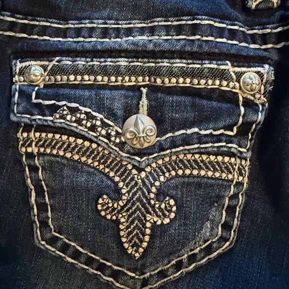 Rock Revival Women’s Dark Wash Bootcut Jeans Rosalin - Picture 6 of 9